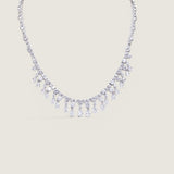 Round Brilliant Necklace with Pear Drops