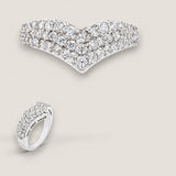 Pave 56 Round Cut stones 1ct F138-CZ-14K