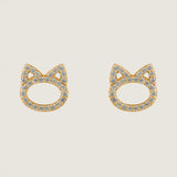 LARGE CAT HEAD EARRING - LGCATHEADEAR