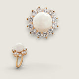 RING 1PL-11MM/12RD-1.8CT CJ20-PRL-CZ-14K