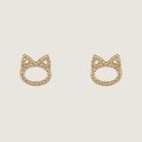 SMALL CAT HEAD EARRING - SMCATHEADEAR