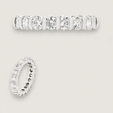 Round Brilliant Bar Set Eternity Band (2 Carat TCW)
