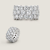 Three Row Staggered Eternity Band (8.5 TCW)