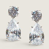 Round Top with Pear Drop Earrings (13TCW)