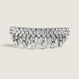 Multi-Row Bracelet with Pear Drops