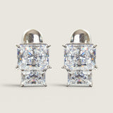 EARRING WIDE BASE LG 9X7EC CTR/ EC STEP SIDES - EF360/CZ