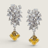 Canary Princess Drop Earrings (13.8 TCW)