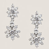 Double Cluster Drop Earring (10.5 TCW)