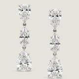 EARRING 3 PS IN LINE SMALL - CJ92W/CZ