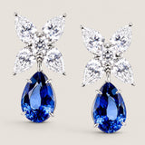 Marquise Flower with Sapphire Drop (19 TCW)