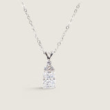 1.5CT EMERALD CUT PENDANT - 8108/CZ