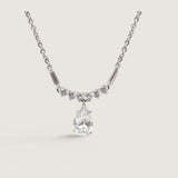 PENDANT BAG/RDS W/PEARSHAPE DROP - PF398/CZ