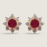 Ruby Bloom Earrings (1.65 TCW)