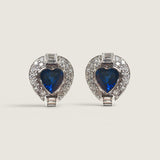 EARRING egg shape ear.pave w/bags accr.ctr.diag - T12911/SAP/CZ