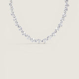 Connecting Round, Double Pears and Marquise Necklace