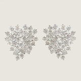 EARRING CLUSTER OF RDS  - 17314E/CZ