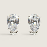 STUD PEAR SHAPE 6CT 12/8 - STPS6OMG/CZ