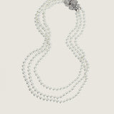 PEARL NECKLACE MOTO TYPE CLASP - NF100/PL/CZ