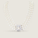 La Perla Royale Triple Strand Necklace (18 TCW)