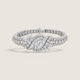 BRACELET DBL RDS EA SIDE W/LG RD CTR IN ROW ADD CTR PC - BMRB/CZ