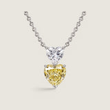 .7CT HEART WITH 1.5CT HEART PENDANT - PHS68/CAN