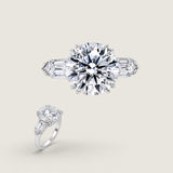 5CT SOLITAIRE WITH BULLET SIDES F623-CZ-14K