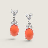 EARRING briolette - EF627/TURQ/CZ