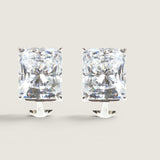 Radiant Rectangle Clip Studs with Vermeil (14 TCW)