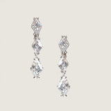 EARRING LOZENGE STN MED/SM/LG - EF618/CZ