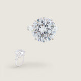 15CT SOLITAIRE WITH TAPERED BAGUETTES F635-16-CZ-14K