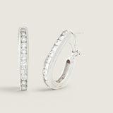 EARRING LG CHAN SET HOOP - CH10E/CZ