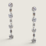 EARRING 4 RDS 3 BAG - EF676/CZ