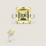18CT ASSCHER CUT  WITH BULLET SIDES F606B-CAN-CZ-14K