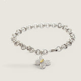 LINK BRAC W/ PAVE BUTTERFLY - BFK748/CZ/CAN