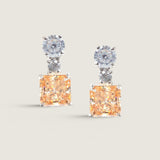 2 ROUND STONE W/ PRINCESS CUT DROP - EF741/CZ/COFF