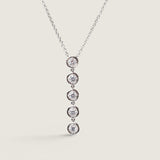 Five Stone Bezel Pendant Drop