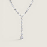 MULTI SHAPE LARIAT W/ PEAR DROP - N149/CZ