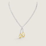ROUND TENNIS LARIAT NECK W/ BRIO DROPS - N39SMB/CAN/CZ