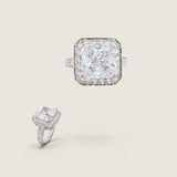 8CT ANTIQUE SET PRINCESS CUT F845-CZ-14K