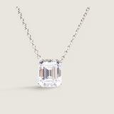 Emerald Cut Pendant Necklace (6 TCW)