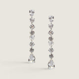 multi shape stone drop ear - EF868/CZ