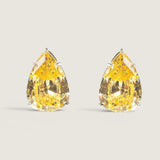 Canary Pear Studs (26 TCW)