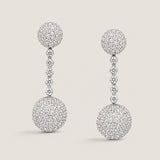 Pave Ball Drop Earring (18 TCW)