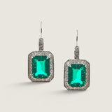 8CT EMER CUT SURR BY MIRCO PAVE ON WIRE | Modern Diamond