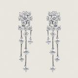 Round Cluster Drop Earrings (6 TCW)