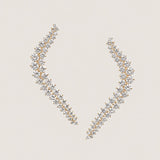 ROUND STONE EARRING THAT WRAP AROUND EAR - T13236LG/CZ