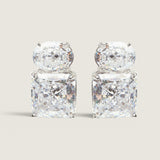 Oval & Square Double Stud (8 TCW)
