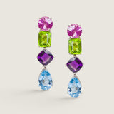 Multi-Colored Drop Earrings (35TCW)
