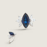 3CT MARQUISE CENTER W/ 3 MARQ SIDES F55-SAP/CZ-14K