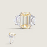Canary Center with Trapezoid Side Stones